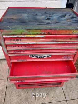 Red Rolling Tool Chest 6 Drawer Garage Workshop Roll Cab Cabinet with Wheels
