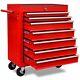 Red Workshop Tool Trolley With 7 Drawers Garage Storage Tool Box Cabinet Chest