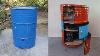 Reuse Old Oil Drum As Mobile Tool Cabinet Build Tool Storage From Old Oil Drum