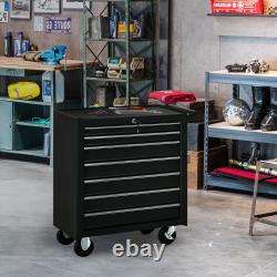 Roller Tool Cabinet 7 Drawers Storage Chest Box Swivel Garage Workshop