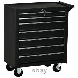 Roller Tool Cabinet 7 Drawers Storage Chest Box Swivel Garage Workshop