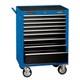 Roller Tool Cabinet 9 Drawer 26in Blue Storage Unit Heavy Duty Lockable Box Pro
