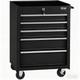 Roller Tool Cabinet Stoarge Box 5 Drawer Garage Workshop Chest With Lock&wheels