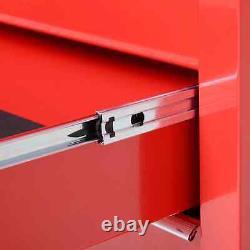 Roller Tool Cabinet Stoarge Box 5 Drawers Wheels Caster Garage Workshop Red