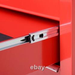 Roller Tool Cabinet Stoarge Box 5 Drawers Wheels Caster Garage Workshop Red