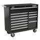 Roller Tool Cabinet Storage Box Rollcab, 5 Drawer, Black, Sealey Ap41120b B