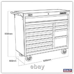 Roller Tool Cabinet Storage Box Rollcab, 5 Drawer, Black, Sealey AP41120B B