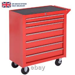 Roller Tool Cabinet Tools Storage Chest Steel Box 7 Drawers Roll Wheels Garage