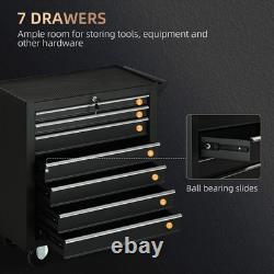 Roller Tool Storage Chest Box Garage Workshop 7Drawers Toolbox Cupboard Cabinet