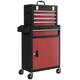 Rolling Tool Cabinet Chest 5 Drawer Lockable Steel Storage Trolley Red Black Uk
