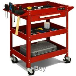 Rolling Tool Cart Mechanic Cabinet Storage ToolBox Organizer with Drawer