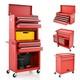 Rolling Tool Chest Combo Lockable Tool Cabinet With Wheels Drawers Adjustable
