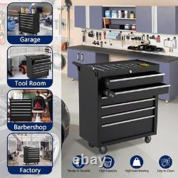 Rolling Tool Chest Metal Tool Box with Wheels Tool Cabinet 6 Drawers Tool Cart