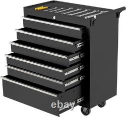 Rolling Tool Chest Metal Tool Box with Wheels Tool Cabinet 6 Drawers Tool Cart