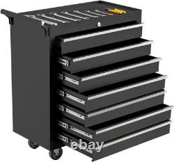 Rolling Tool Chest Metal Tool Box with Wheels Tool Cabinet Tool Box 7 Drawers Cart