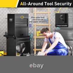 Rolling Tool Chest with 6 Drawers, 3-in-1 Tool Cabinet with Wheels