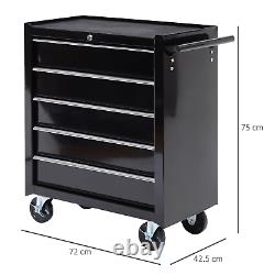 Rolling Tool Organizer Steel Cart Drawers Storage Chest Trolley Cabinet Garage