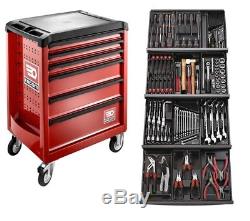 SALE! Facom 129 Pce Tool Kit In Module Trays with 6 Drawer Roller Cabinet