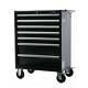 Sgs 26in Professional 7 Drawer Roller Tool Cabinet, Steel, Drawer Liner & Slides