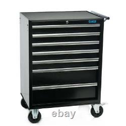 SGS 26in Professional 7 Drawer Roller Tool Cabinet, Steel, Drawer Liner & Slides