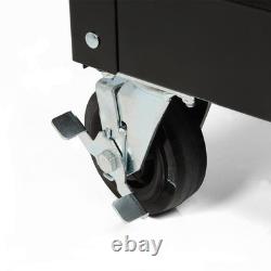 SGS 36in Pro 7 Drawer Tool Cabinet Side Handle, Smooth Sliders, Steel with Wheels