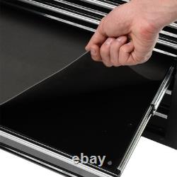 SGS 36in Pro 7 Drawer Tool Cabinet Side Handle, Smooth Sliders, Steel with Wheels