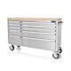Sgs 55in Stainless Steel 10 Drawer Work Bench Tool Box Chest Cabinet