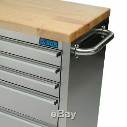 SGS 72 Stainless Steel 15 Drawer Work Bench Tool Box Chest Cabinet
