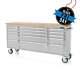 Sgs 72in Stainless Steel 15 Drawer Work Bench Tool Box Chest Cabinet