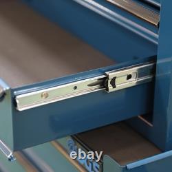 SGS Mechanics 8 Drawer Tool Box Chest & Roller Cabinet Blue
