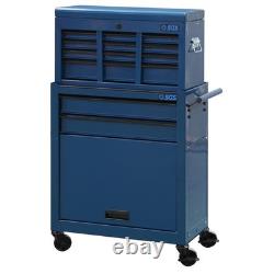 SGS Mechanics 8 Drawer Tool Box Chest & Roller Cabinet Blue