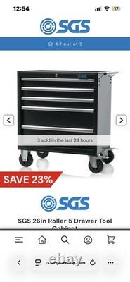 SGS STC10B 26 Inch Professional 5 Drawer Roller Tool Cabinet