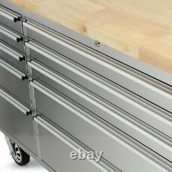SGS Stainless Steel 30 Drawer Work Bench 6 Upper Cabinets & 2 Tall Side Cabine