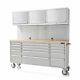 Stc7200tb 72 Stainless Steel 15 Drawer Work Bench With Upper Cabinet 5-5-2022 4