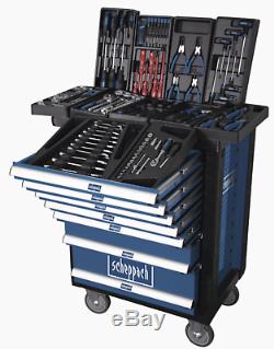 Scheppach Tw1000 Tool Roller Cabinet With 263 Tools 7 Drawers Workshop Storage