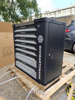 Schwartzmann Tool Chest Trolley With Tools Trays 7 Drawer Roller Cabinet 259 Pc