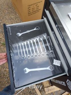 Schwartzmann Tool Chest Trolley With Tools Trays 7 Drawer Roller Cabinet 259 Pc