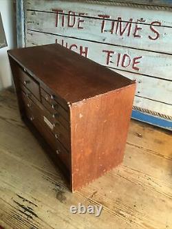 Scratch Built Wooden Engineers Toolmakers 8 Drawer Wooden Tool Cabinet Box
