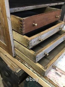 Scratch Made vintage engineers tool box Cabinet Collectors Drawers