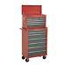 Sealey 16 Drawer Tool Storage Top Box Chest & Roller Cabinet Roll Cab Toolbox