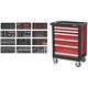 Sealey 6 Drawer Roller Cabinet And 298 Piece Hand Tool Kit Black / Red