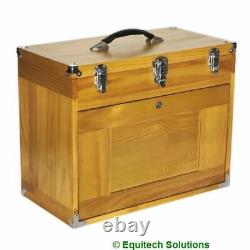 Sealey AP1608W Wood Wooden Machinist Cabinet Toolbox Chest 8 Drawer Storage