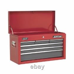Sealey AP2201BB Topchest 6 Drawer with Ball Bearing Runners Red/Grey