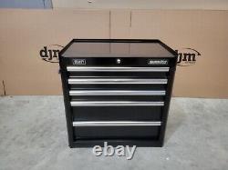 Sealey AP33459B Rollcab 5 Drawer Tool Box Storage Cabinet Heavy Duty Black