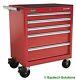 Sealey Ap33459 Red Roll Cab Cabinet Toolbox 5 Drawer Ball Bearing Runners Slides