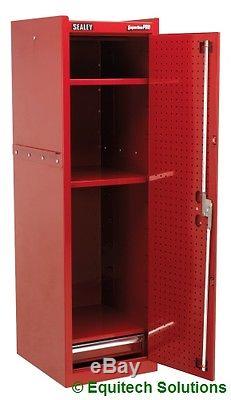 Sealey AP33519 Steel Metal Tool Box Hang On Locker Side Cabinet Red c/w Drawer