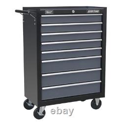 Sealey AP3508TB Tool Roller Tool Cabinet Storage Box Rollcab 8 Drawer Black (C)