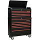 Sealey Ap41combobr Retro Black Xl Wide 10 Drawer Tool Storage Roller Box/chest