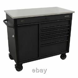 Sealey AP4206BE Mobile Cabinet Workstation 1120mm Power Tool Charging Drawer
