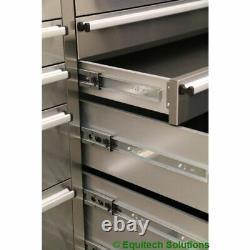 Sealey AP5520SS Mobile Tool Cabinet 10 Drawer & 2 Wall Cupboard Stainless Steel